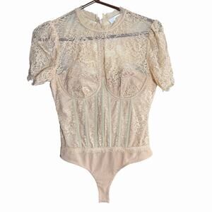 Revolve Aster The Label Lacie Bodysuit in Nude Coastal cowgirl Feminine Small